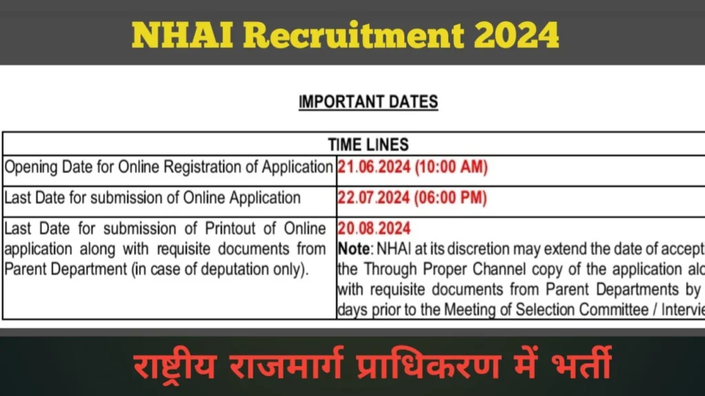 NHAI Recruitment 2024