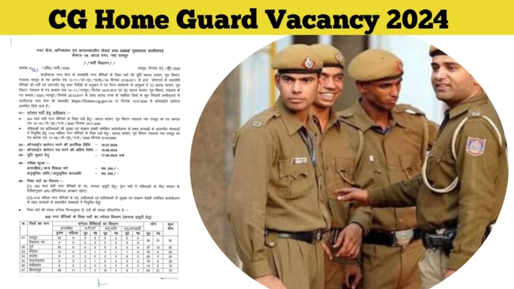 CG Home Guard Vacancy 2024