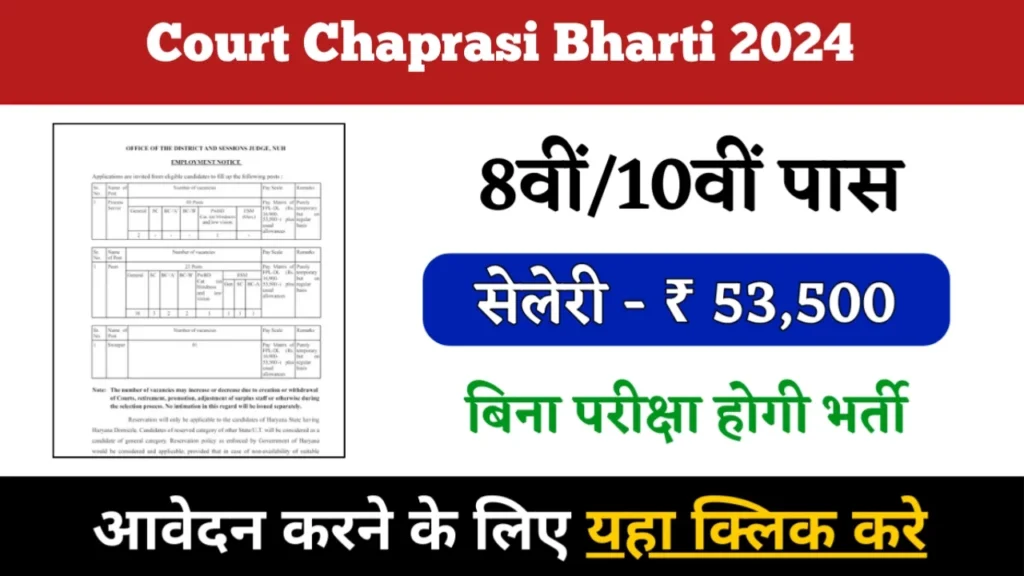 Court Chaprasi Bharti 2024